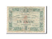 Banknot, Francja, Evreux, 1 Franc, 1921, VF(20-25), Pirot:57-23