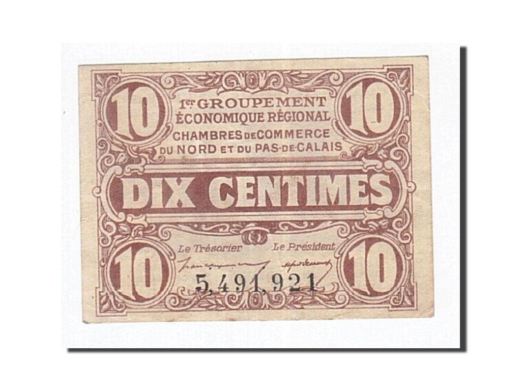 Biljet, Pirot:94-2, 10 Centimes, Frankrijk, SUP, Lille