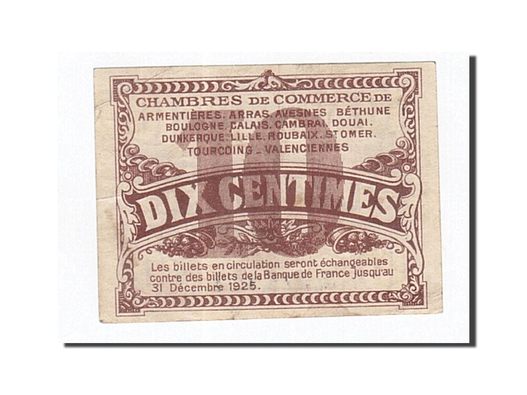Biljet, Pirot:94-2, 10 Centimes, Frankrijk, SUP, Lille