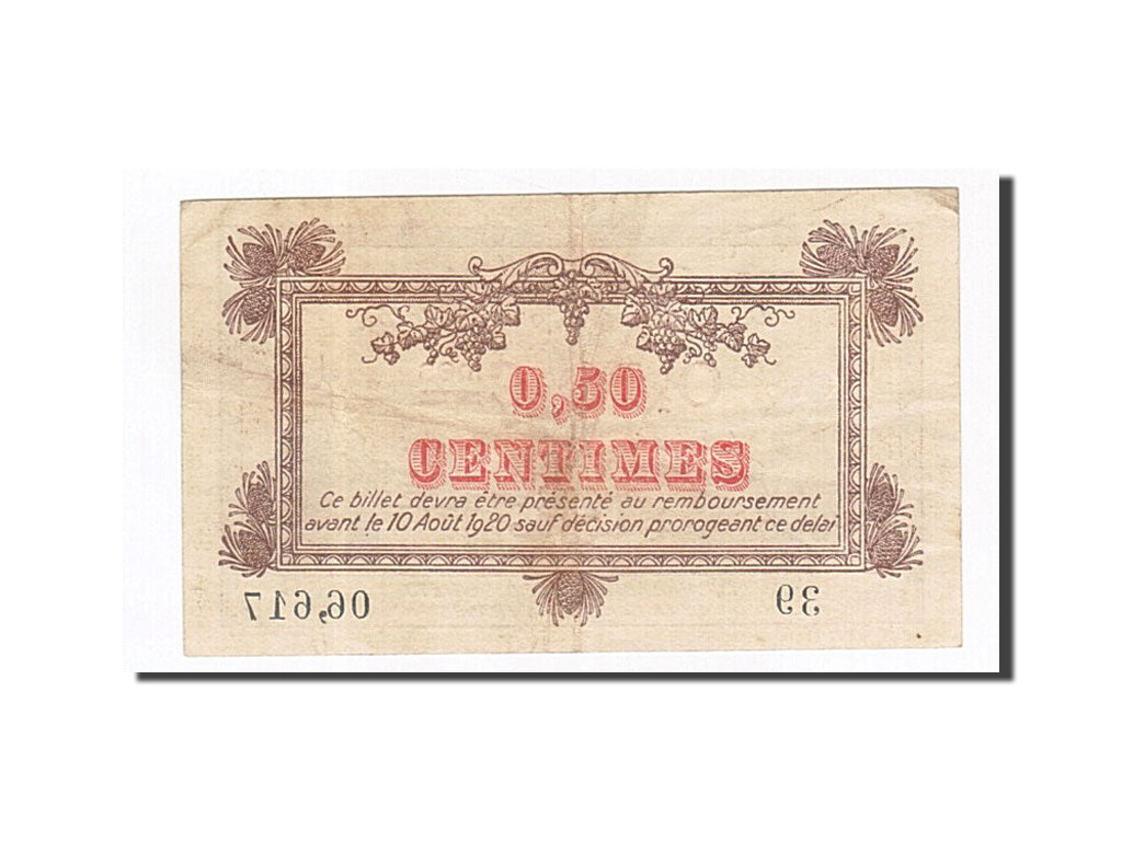 Biljet, Pirot:85-1, 50 Centimes, 1915, Frankrijk, TTB, Montpellier