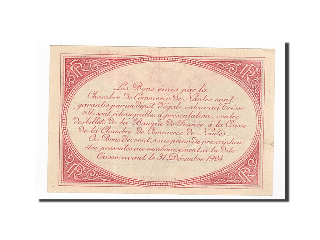 Banknote, Pirot:88-22, 50 Centimes, France, AU(55-58), Nantes