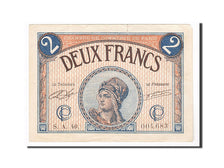 Geldschein, Frankreich, Paris, 2 Francs, 1920, SS+, Pirot:97-28