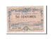 Banknot, Francja, Alès, 50 Centimes, 1916, EF(40-45), Pirot:4-7