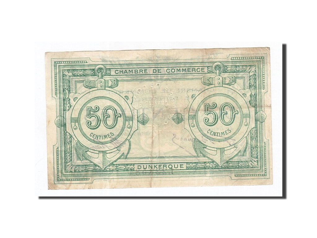 Geldschein, Frankreich, Dunkerque, 50 Centimes, SS+, Pirot:54-1