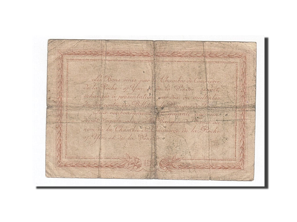 Billete, 50 Centimes, Pirot:65-14, 1915, Francia, BC, La Roche-sur-Yon