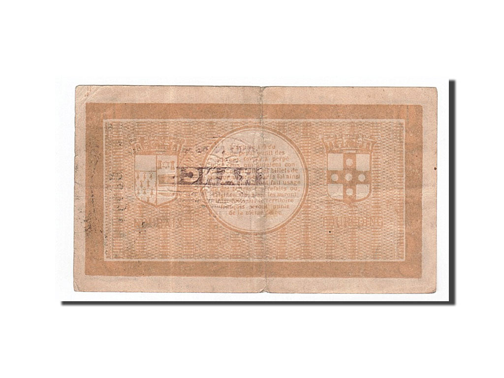 Banknot, Francja, Roubaix et Tourcoing, 2 Francs, 1917, EF(40-45), Pirot:59-2202