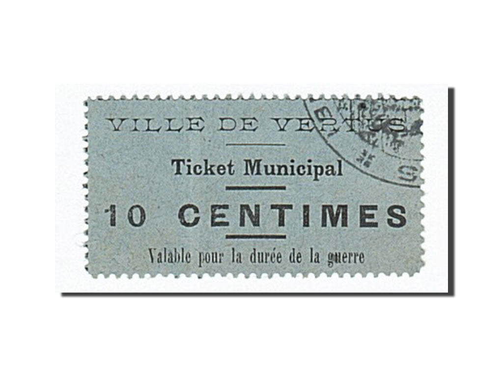 Billet, France, Vertus, 10 Centimes, NEUF, Pirot:51-59