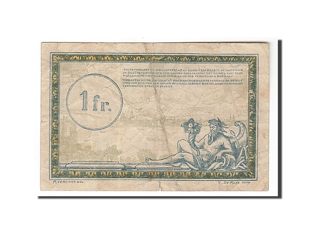 Banknote, Pirot:135-5, 1 Franc, France, VF(30-35), Régie des chemins de Fer