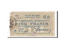 Banknote, Pirot:59-154, 5 Francs, 1914, France, EF(40-45), Auby