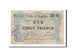 Banconote, Pirot:59-62, MB+, Aniche, 20 Francs, 1915, Francia