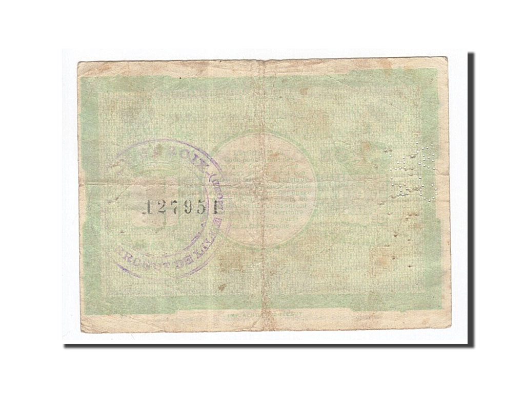Billete, 5 Francs, Pirot:59-611, 1914, Francia, BC, Croix et Wasquehal