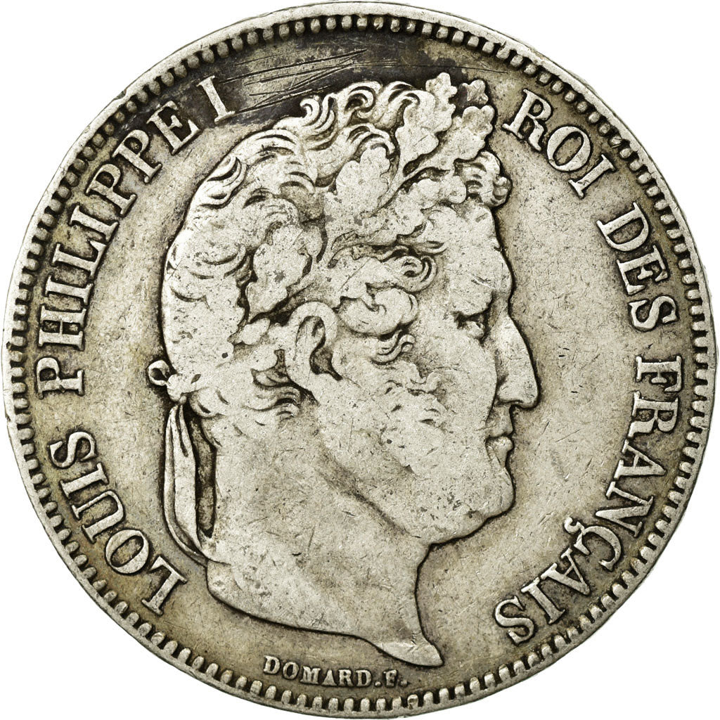 Coin, France, Louis-Philippe, 5 Francs, 1834, Perpignan, VF(20-25), Silver