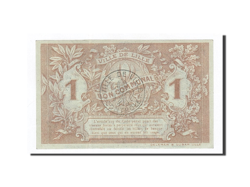 Francia, Lille, 1 Franc, 1917, EBC+, Pirot:59-1636
