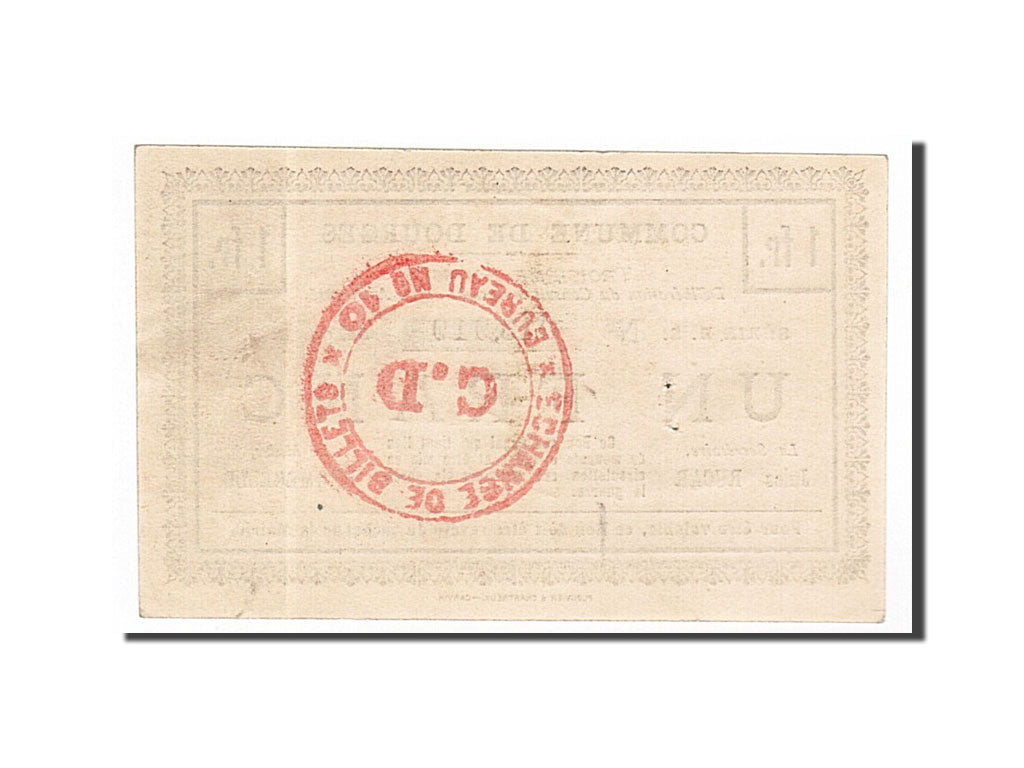 Banconote, Pirot:62-378, SPL, Dourges, 1 Franc, 1915, Francia