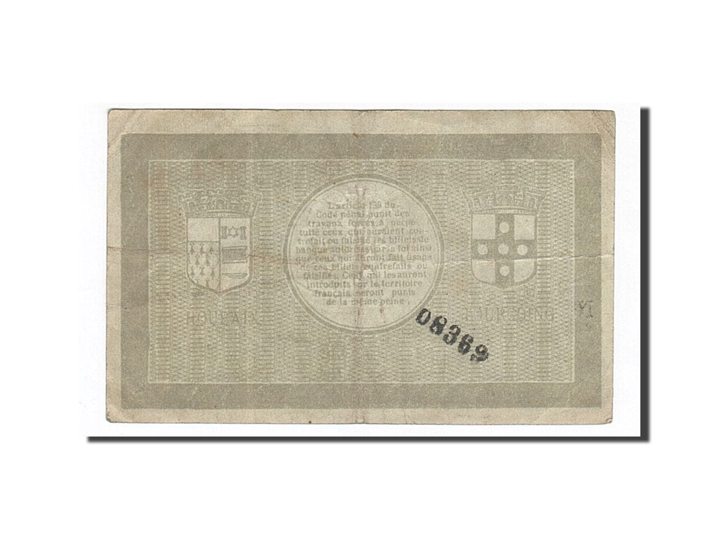 Billete, 1 Franc, Pirot:59-2212, 1917, Francia, MBC, Roubaix et Tourcoing