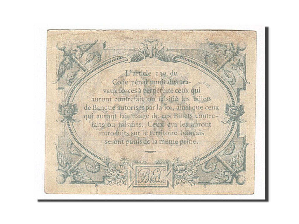 Billete, 25 Centimes, Pirot:59-1596, 1915, Francia, MBC, Lille
