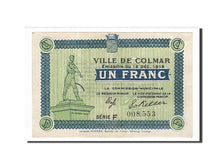 Banknote, Pirot:130-6, 1 Franc, 1918, France, UNC(60-62), Colmar