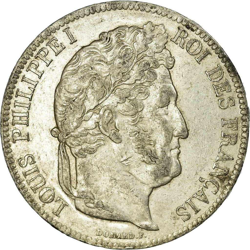 Coin, France, Louis-Philippe, 5 Francs, 1840, Rouen, AU(50-53), Silver