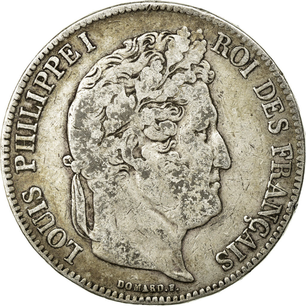 Coin, France, Louis-Philippe, 5 Francs, 1835, Toulouse, VF(20-25), Silver