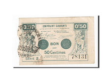 Banconote, Pirot:59-2539, BB+, Valenciennes, 50 Centimes, 1914, Francia