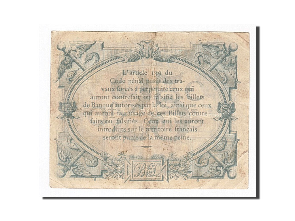 Banknot, Francja, Lille, 25 Centimes, VF(30-35), Pirot:59-1596