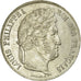 Coin, France, Louis-Philippe, 5 Francs, 1834, Rouen, AU(55-58), Silver
