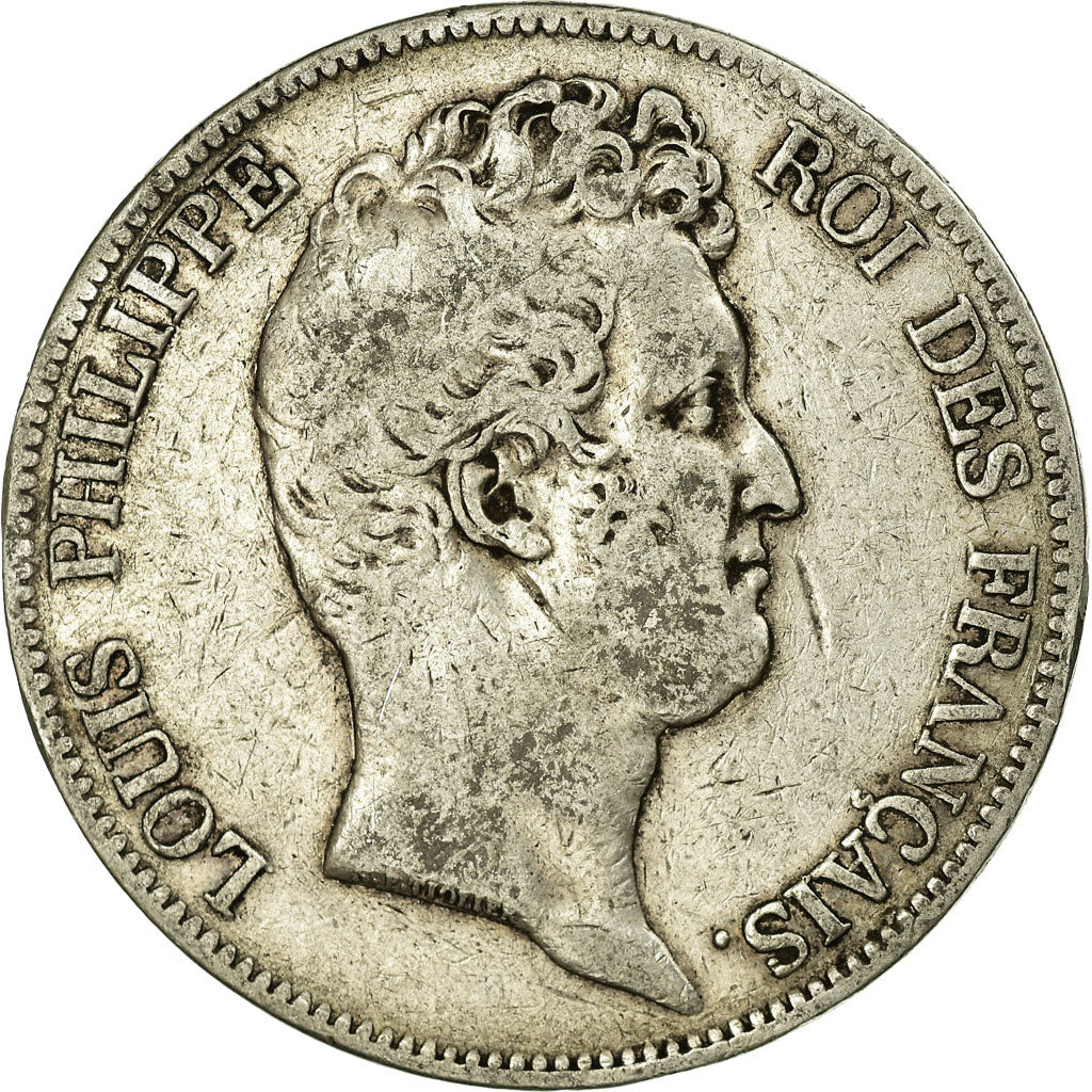 Coin, France, Louis-Philippe, 5 Francs, 1830, Paris, F(12-15), Silver, KM:737.1