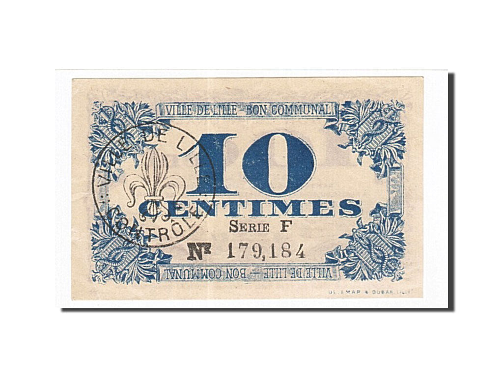 Banknote, Pirot:59-1657, 10 Centimes, 1918, France, UNC(63), Lille