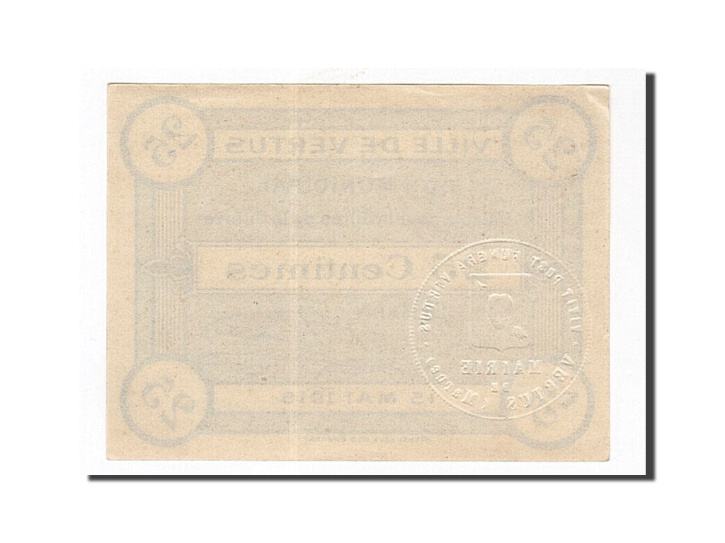 Banknote, Pirot:51-53, 25 Centimes, 1916, France, UNC(60-62), Vertus