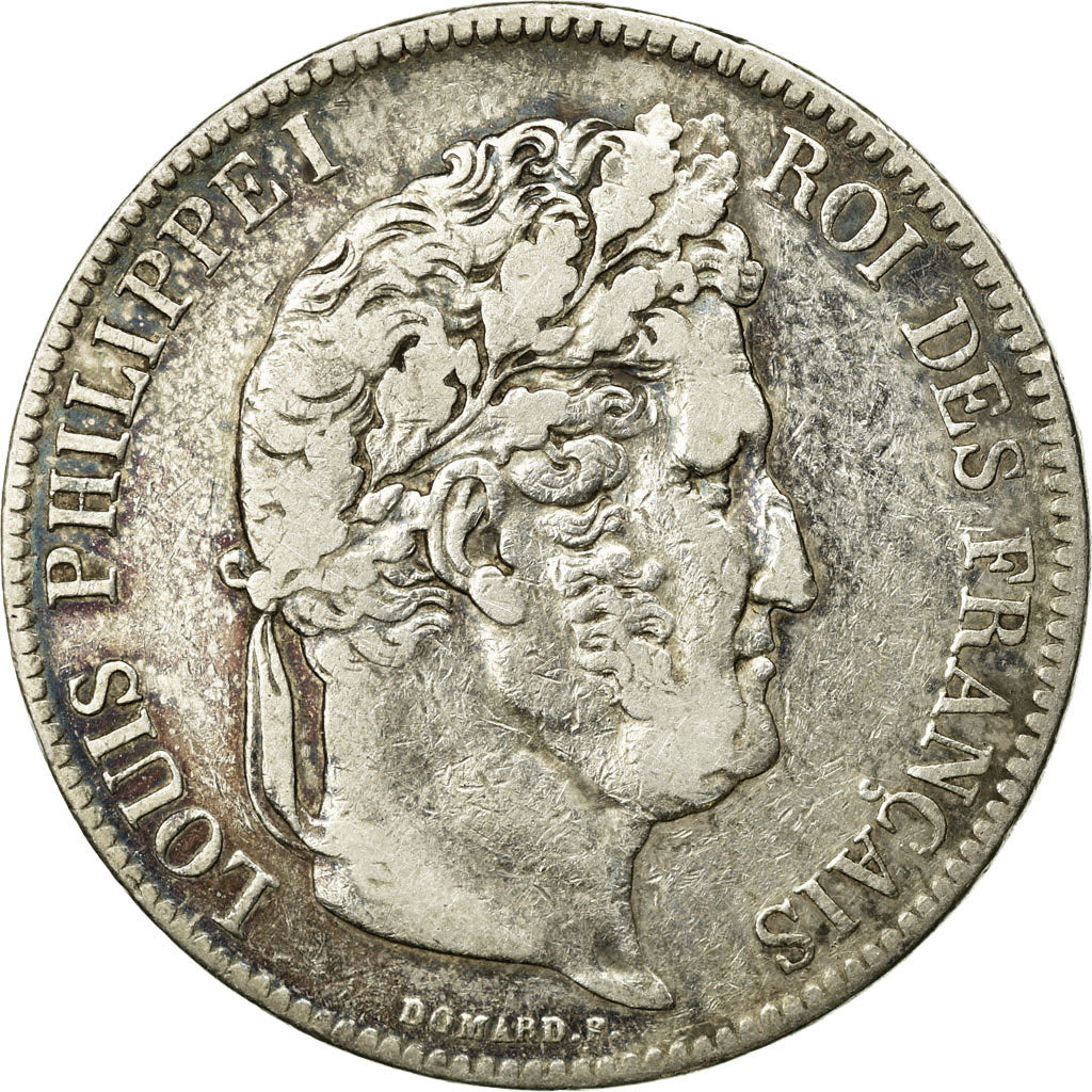 Coin, France, Louis-Philippe, 5 Francs, 1839, Paris, VF(20-25), Silver