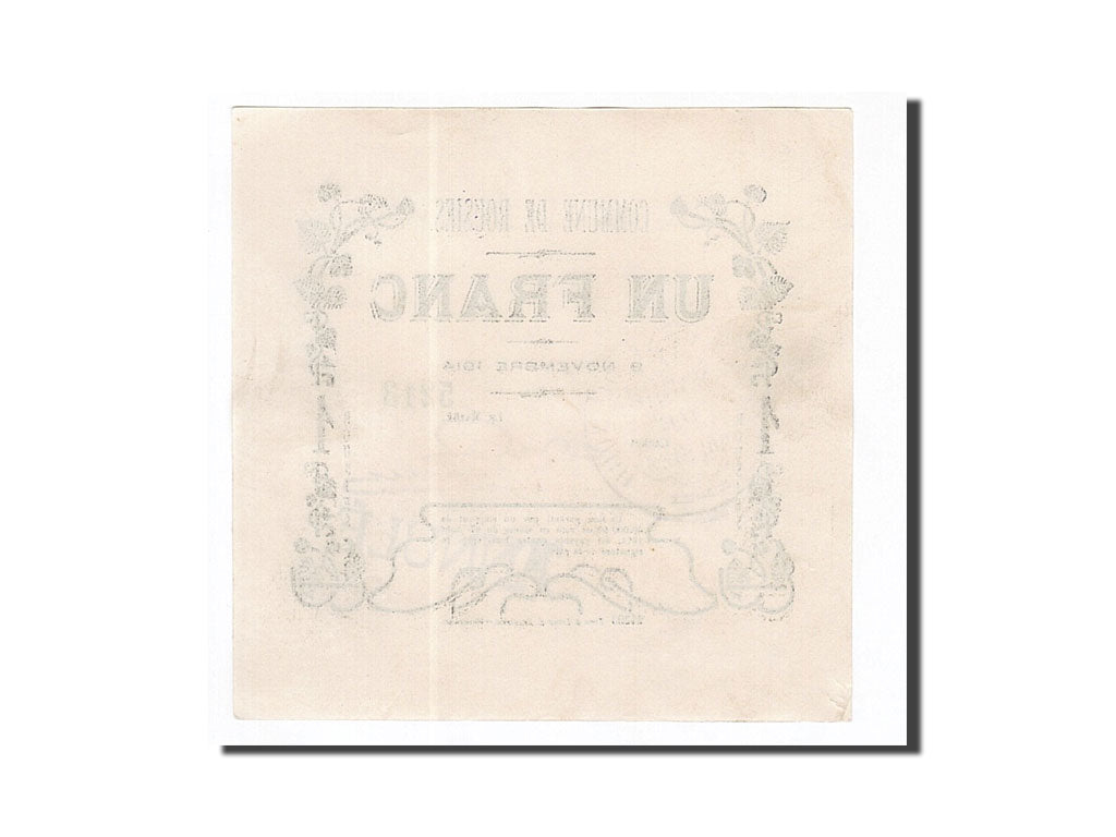 Banknote, Pirot:59-2234, 1 Franc, 1914, France, AU(50-53), Rousies