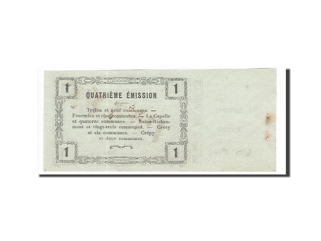 Banknote, Pirot:59-1133, 1 Franc, 1917, France, AU(55-58), Fourmies