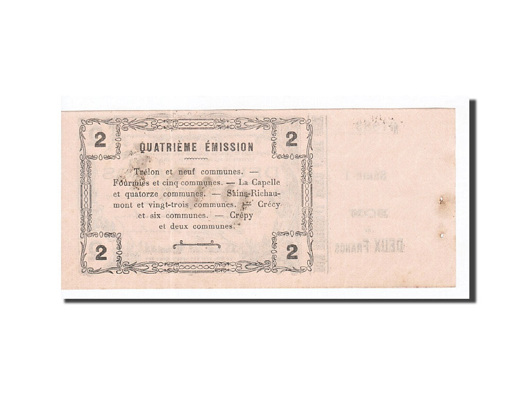 Billet, France, Fourmies, 2 Francs, 1917, SUP, Pirot:59-1134