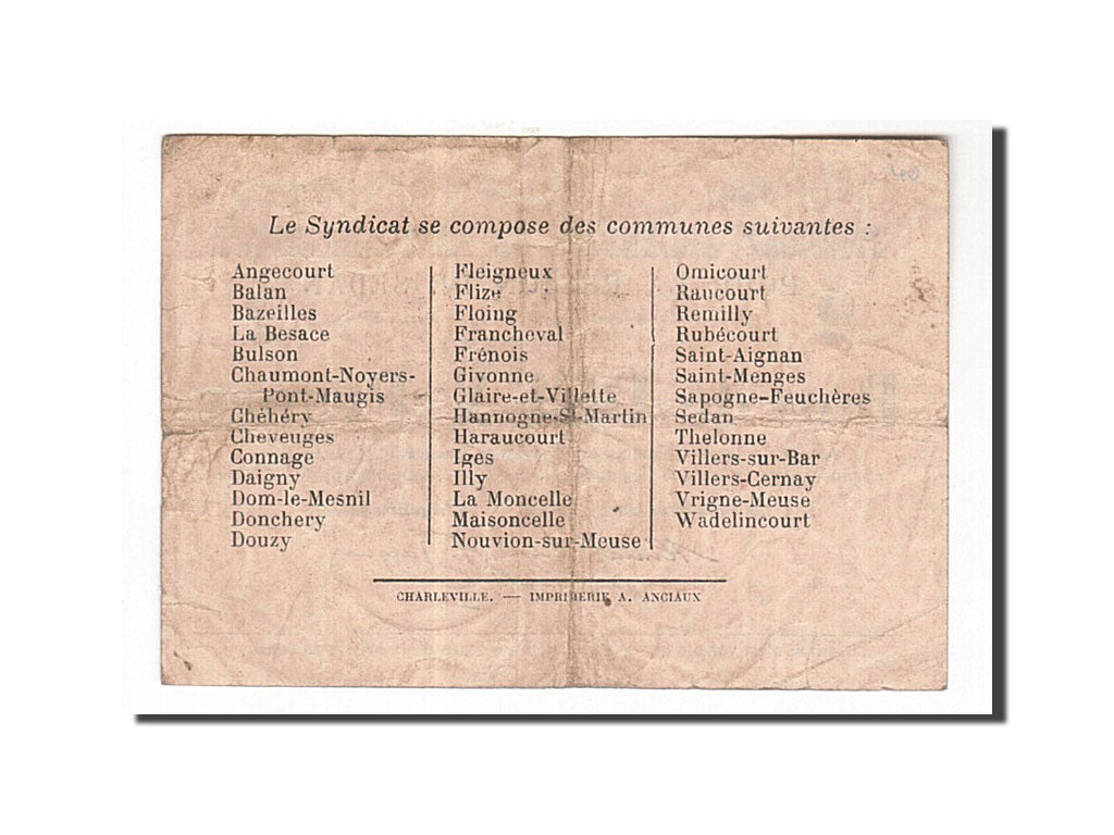 Biljet, Pirot:08-284, 2 Francs, 1916, Frankrijk, TTB, Sedan