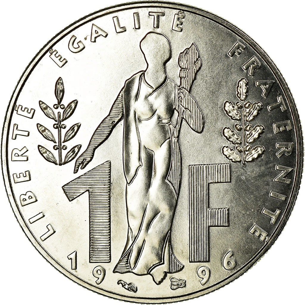 Coin, France, 1 Franc, 1996, MS(65-70), Nickel, Gadoury:481