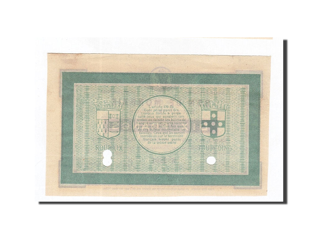 Banknot, Francja, Roubaix et Tourcoing, 10 Francs, UNC(63), Pirot:59-2063