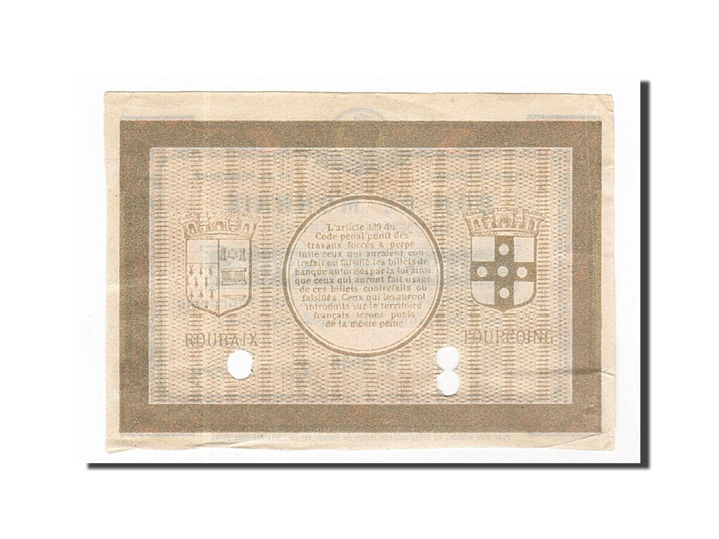 Banknote, Pirot:59-2061, 5 Francs, France, AU(50-53), Roubaix et Tourcoing