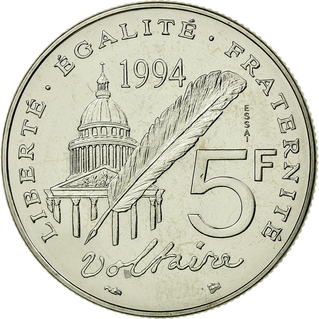 Coin, France, 5 Francs, 1994, MS(65-70), Nickel, Gadoury:775