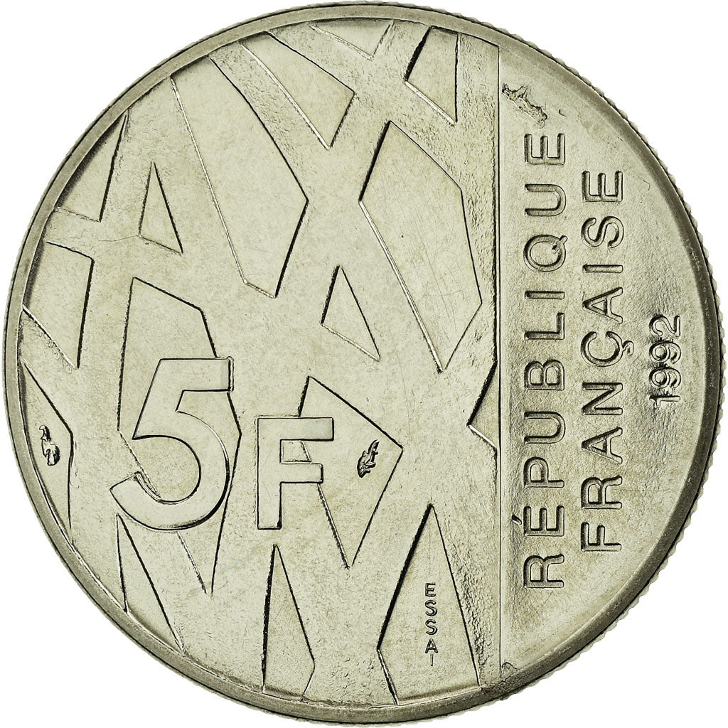 Coin, France, 5 Francs, 1992, MS(65-70), Nickel, Gadoury:773