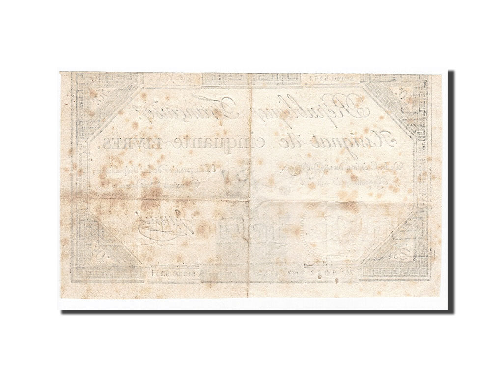 Banknote, France, 50 Livres, 1792, Jannel, 1792-12-14, VF(30-35), KM:A72