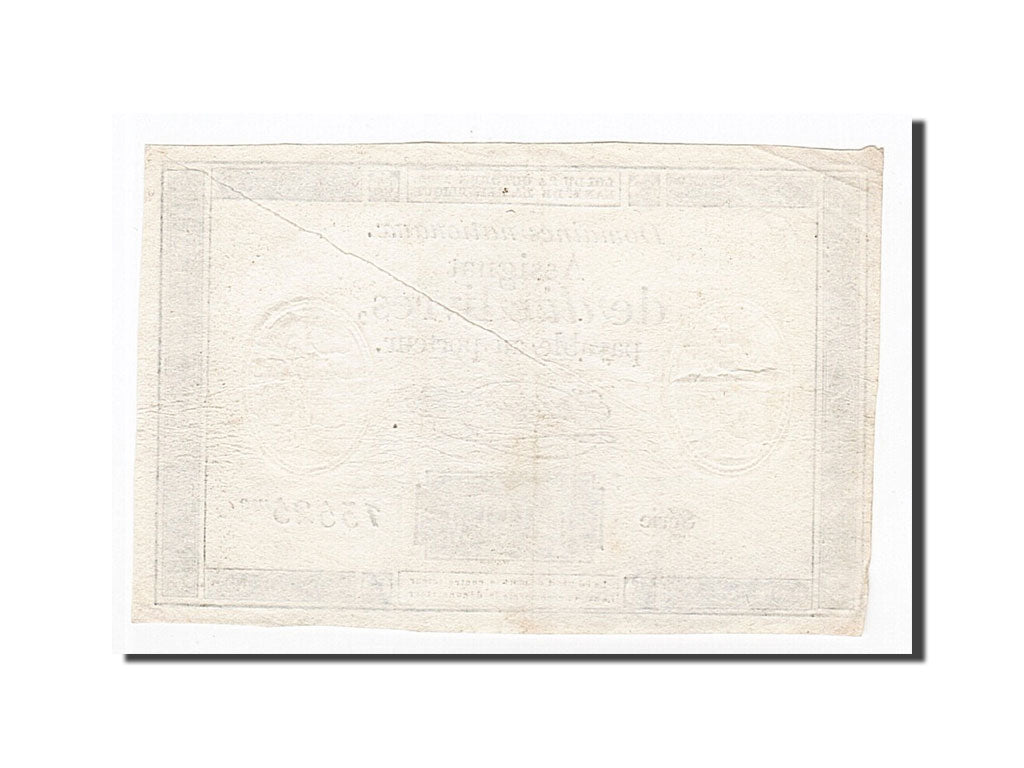 Banconote, Francia, 10 Livres, 1792, Taisaud, 1792-10-24, BB, KM:A66a