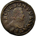 Coin, France, Double Tournois, Undated, VF(20-25), Copper, Boudeau:1823