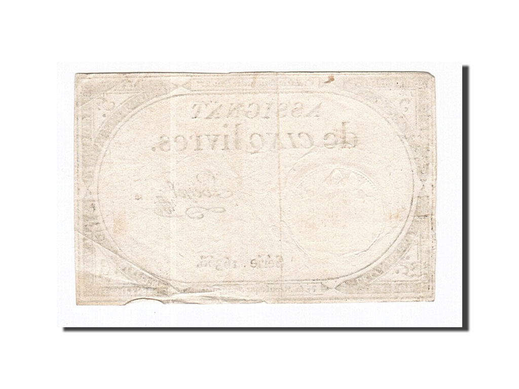Banknote, France, 5 Livres, 1793, Loegel, 1793-10-31, EF(40-45), KM:A76