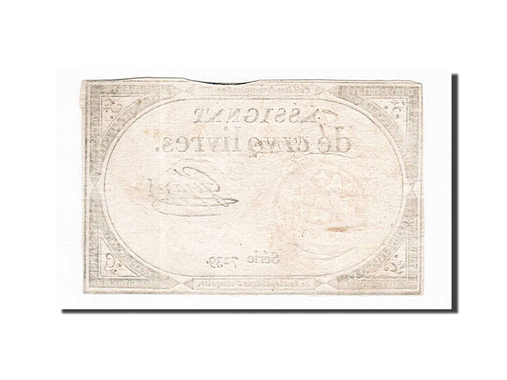 Banconote, Francia, 5 Livres, 1793, Gérard, 1793-10-31, BB, KM:A76