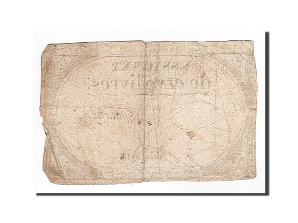 Banknote, France, 5 Livres, 1793, Vauchy, 1793-10-31, VF(20-25), KM:A76