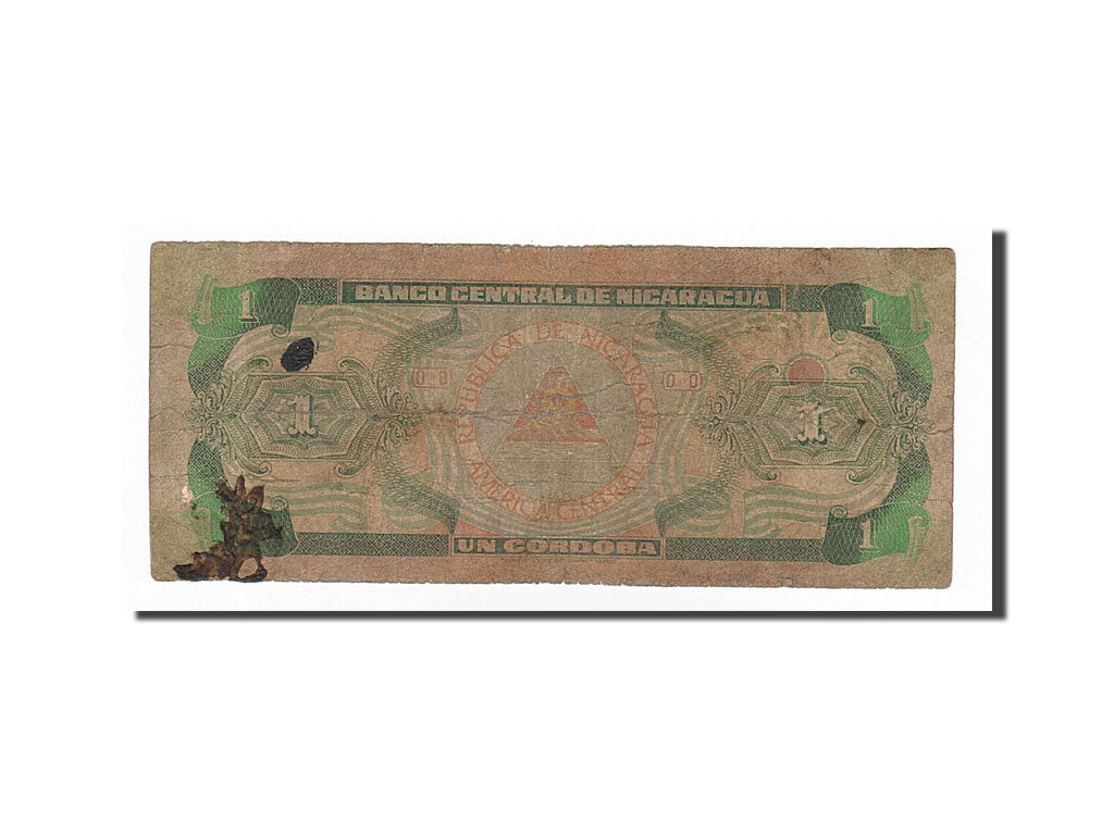 Banknote, Nicaragua, 1 Cordoba, 1990, 1990, KM:173, VF(20-25)