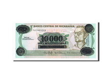 Biljet, Nicaragua, 10,000 Córdobas on 10 Córdobas, 1988-1989, 1989, KM:158