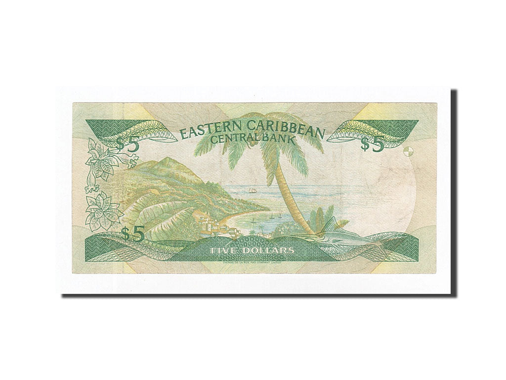 Banknote, East Caribbean States, 5 Dollars, Undated (1988-93), KM:22a1