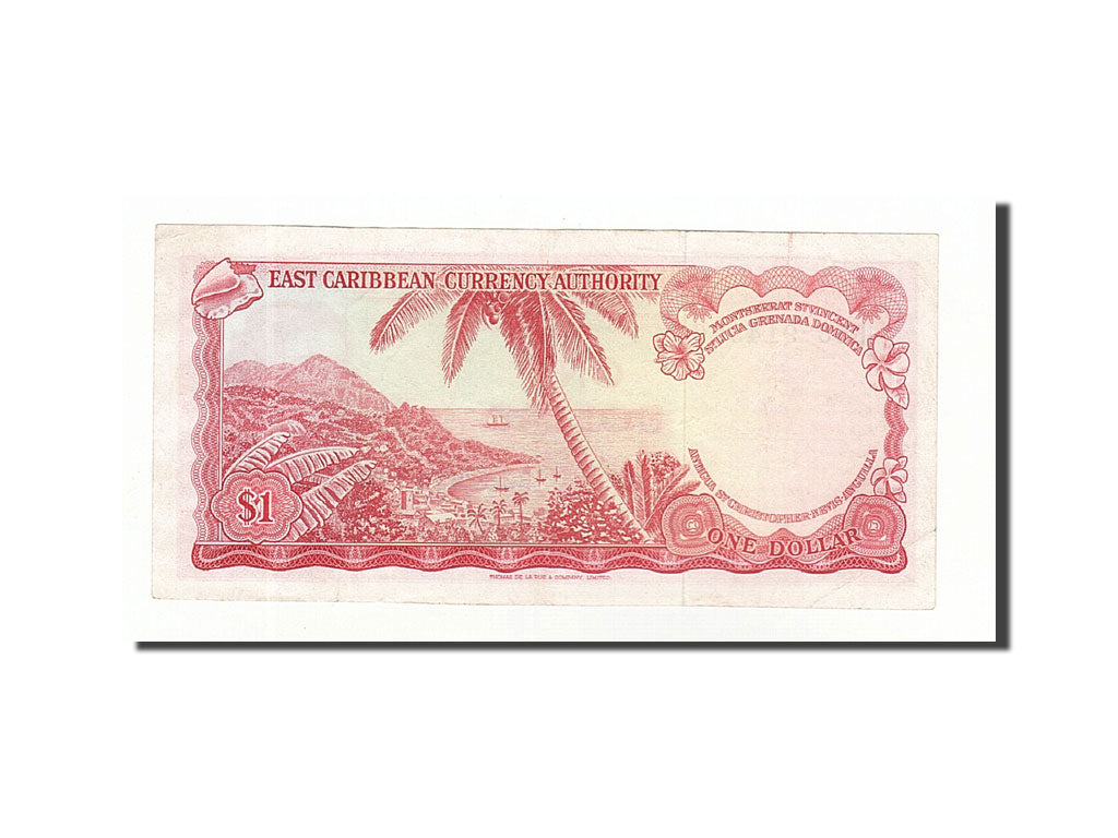Billet, Etats des caraibes orientales, 1 Dollar, 1965, Undated (1965), KM:13e