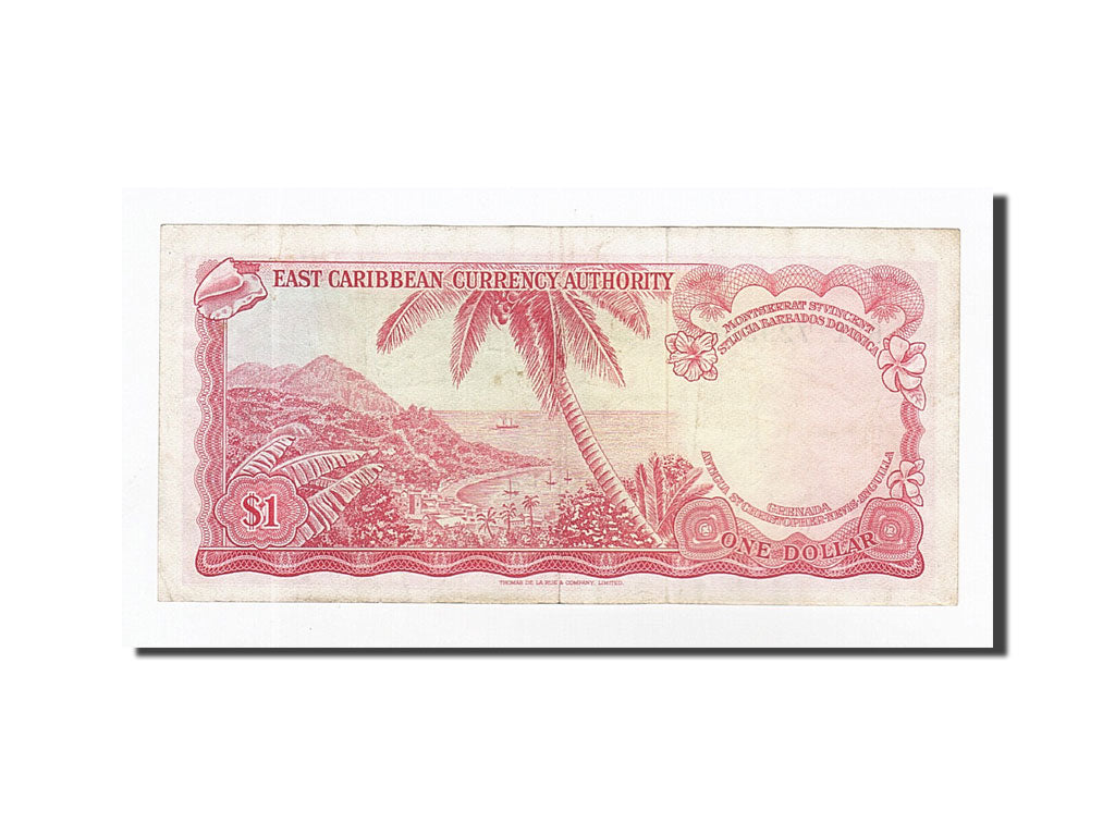 Billet, Etats des caraibes orientales, 1 Dollar, 1965, KM:13c, TTB